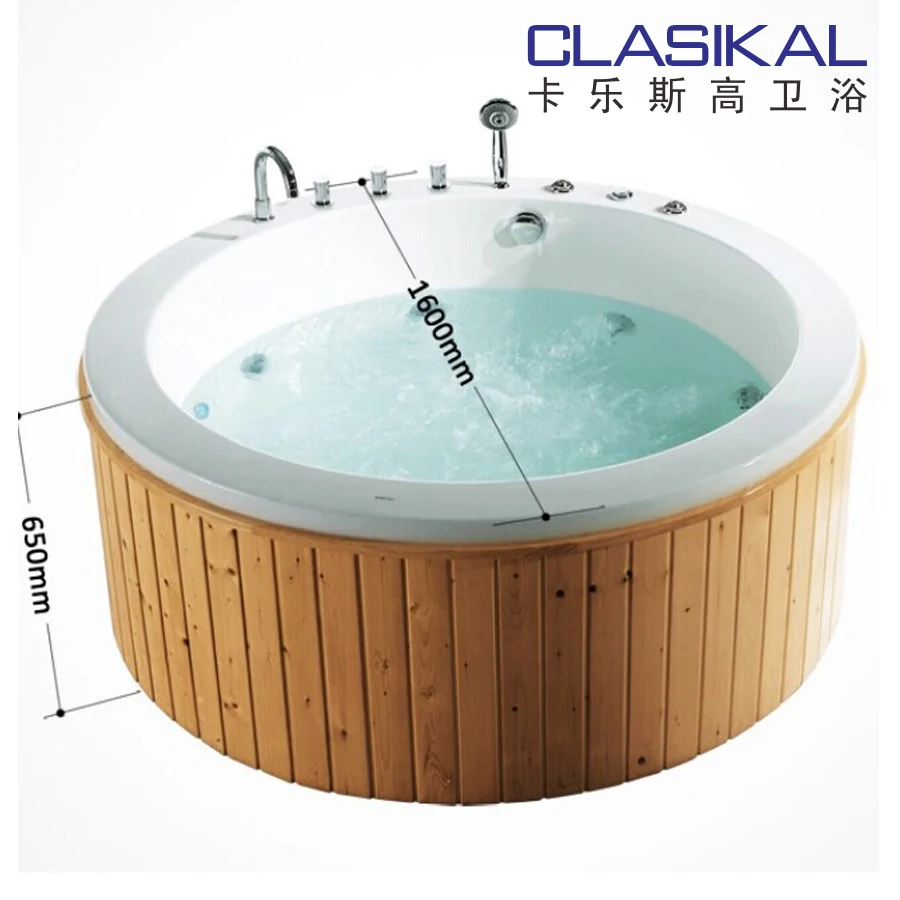 Bathtub with Massage Antique Design Portable