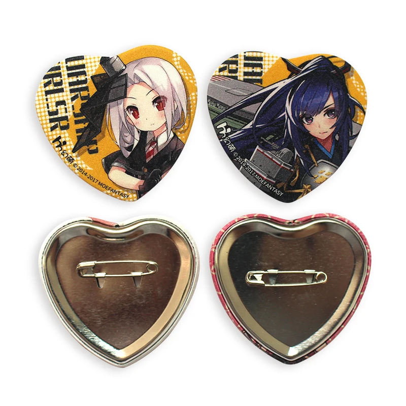 Wholesale Custom Anime Heart Button Badge