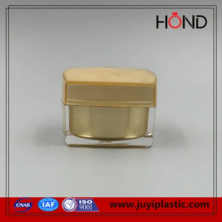 square acrylic uv gel jar