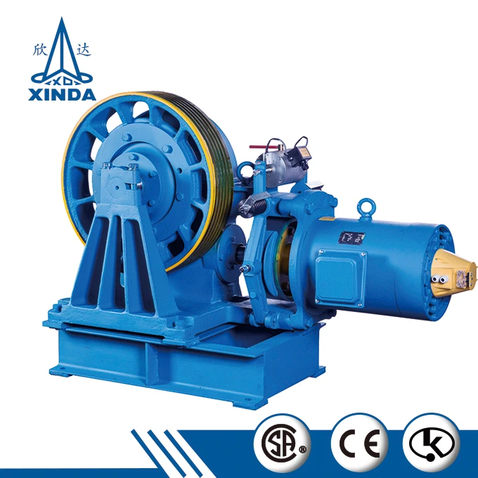 Двигатель тягового агрегата VVVF диск Лифт машины DC редукторный двигатель для подъема