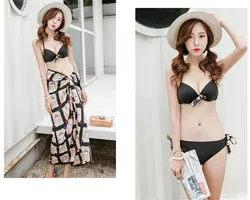 Hot Sale Printing Couples Swimwear Man and Woman Womens Bikini Shorts Polyester Men Beach Shorts Lovers Beach Spa Bathing Suits