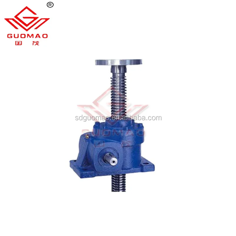 
China SWL gear reducer with worm screw jack for electrical engineering adjustable screw jacks 