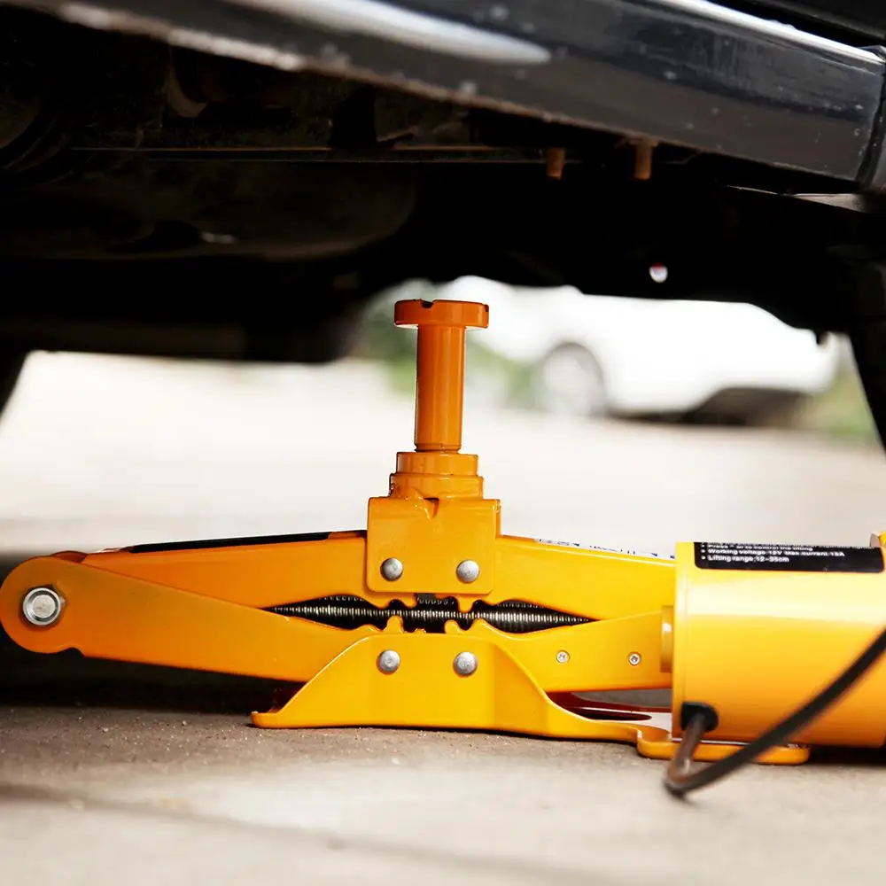 
High Quality CE ISO Chinese Supplier Portable 2T Durable Electric Scissor car Jack and Impact Wrench DC12V for Quick Replace Tir 