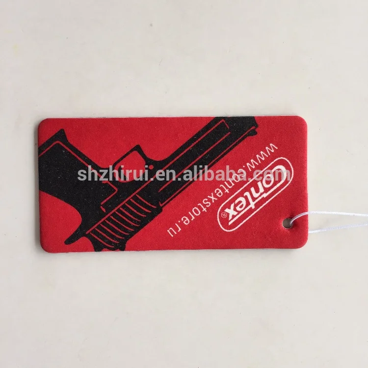 Gun pattern Paper Hanging Custom Car Air Freshener