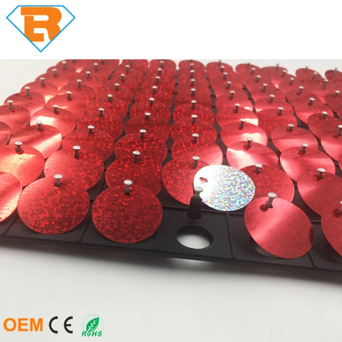 Блестящая красная уличная пластина с блестками для украшения стен и вывесок