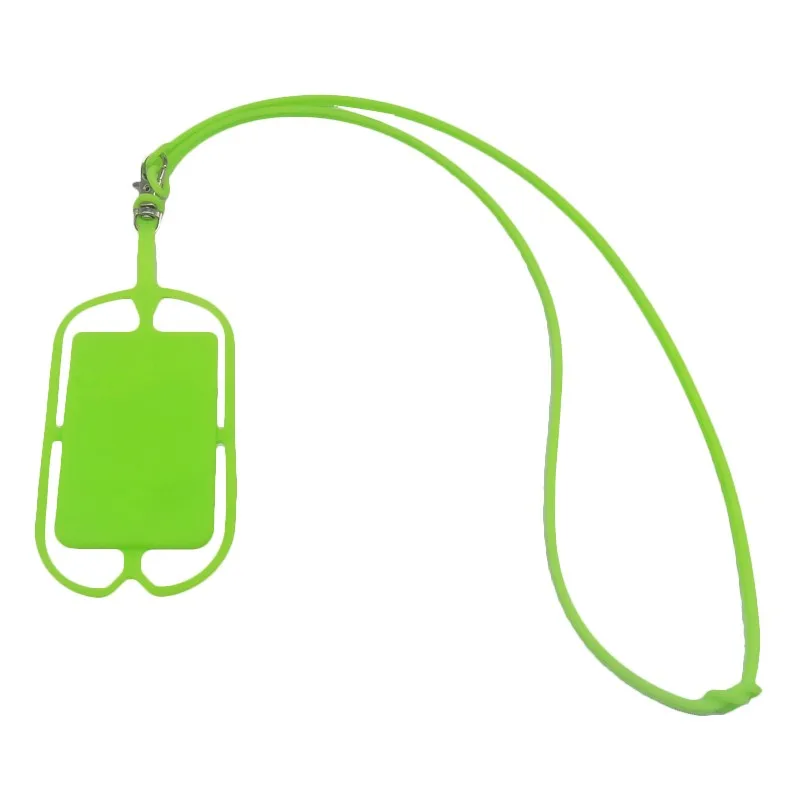 
Pouch Pocket Tie Sling Necklace Silicone Strappy Phone Holder Lanyard 