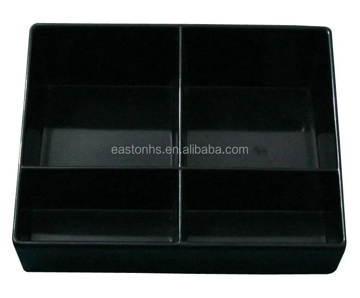 Hotel Room Black Color Melamine Sachet Tray
