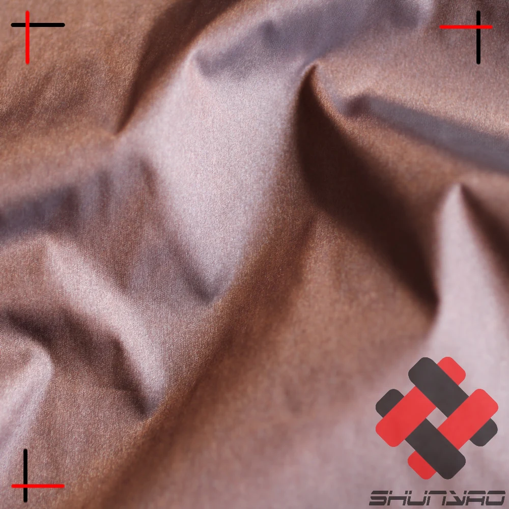 400T shiny nylon polyester fabric blended 20DX20D ultralight N/P taffeta fabric for down coat
