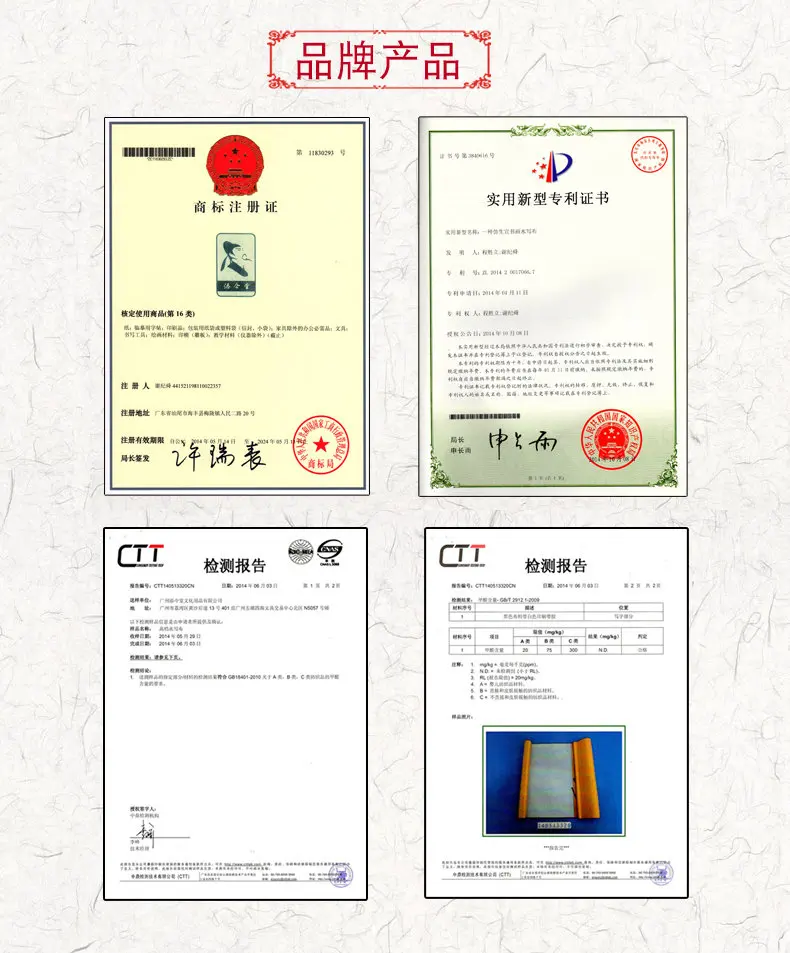 Reusable Customized Chinese Calligraphy Set Printed Water Writing Magic Fabric Cloth for Beginner