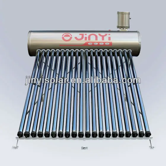 Jinyi High Quality 150L  solar Herter Copper Coil Pre-heated Vacuum Tube Solar Water Heater With Assistant Tank