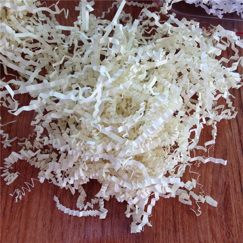 Wholesale top quality white,black,craft crinkle paper colorful shredded paper for gift decoration