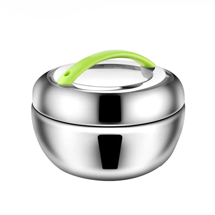 Портативный двухслойный контейнер для хранения еды из нержавеющей стали Apple детский изолированный Ланч-бокс бэнто-бокс с