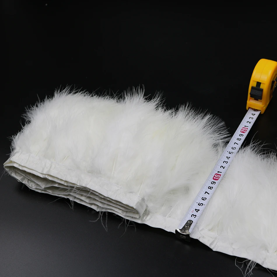 Alibaba Wholesale White Marabou Feather Trim