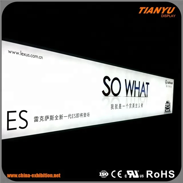 Frameless Indoor Outdoor Billboard Custom Textile Advertising Led light  box Display