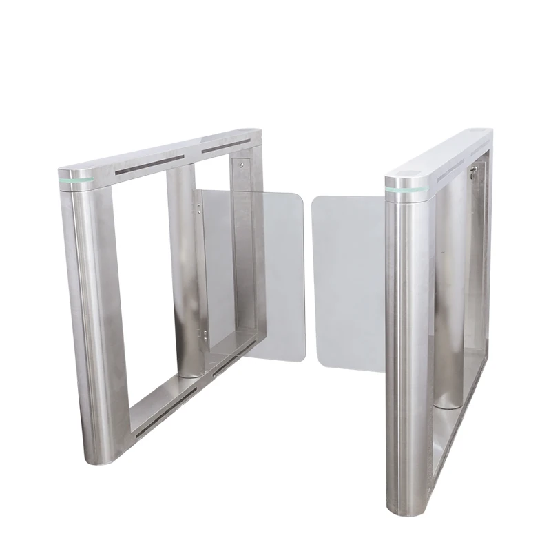 Automatic security pedestrian speed gates swing barcode barrier gate with qr code reader