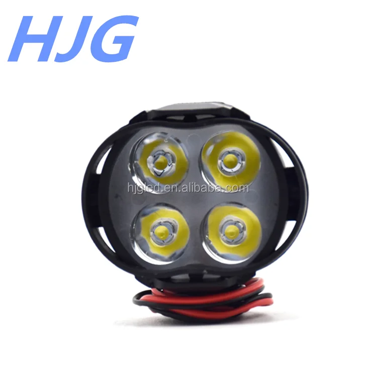 
HOT Selling 4 led motorcycle headlight plastic 12w led motorcycle light 12v led light for motorbike 