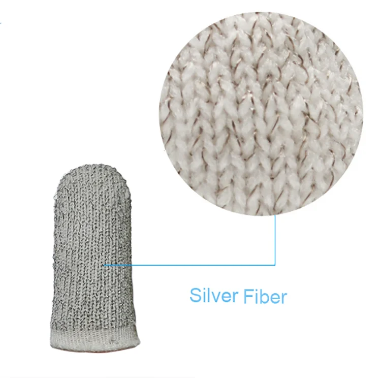 Новинка 2022, игровые напальчники из стекловолокна и серебряного волокна, напальчники для мобильных игр с защитой от пота