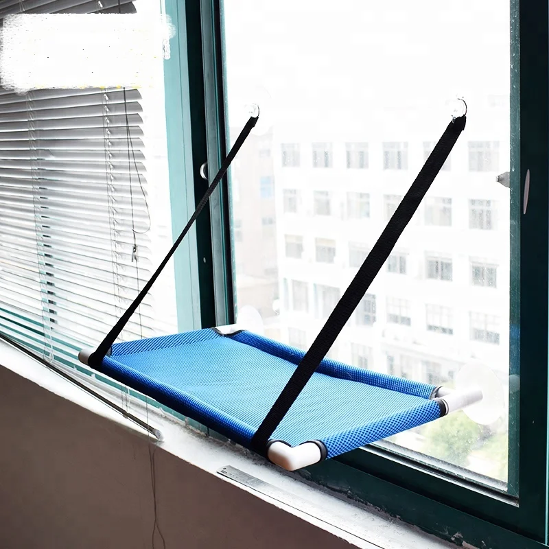 Оптовая продажа, сиденье на окно для кошки с сильным всасыванием, кровать для кошки, Летний стиль, гамак на окно для кошки