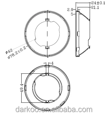 COB светодиодный оптический Прозрачный 5 градусов узкий пучок привели объектив для прожектора