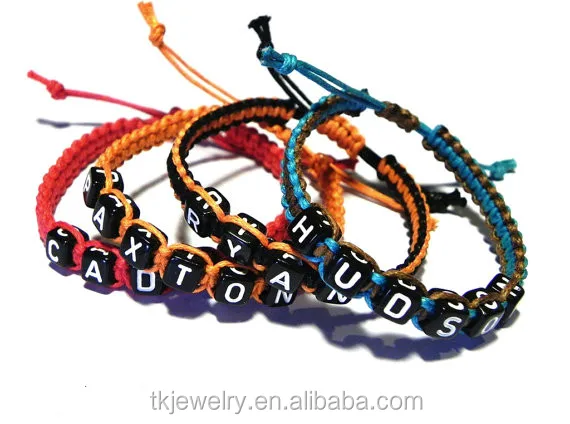 Fashion Personalized Name Bracelet for Beads Bracelet Custom Couple Jewelry for Gift