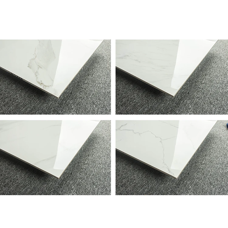 
60x60 Super White Marble Glazed Polished Floor Wall Tiles Porcelain Ceramic Square Tile 