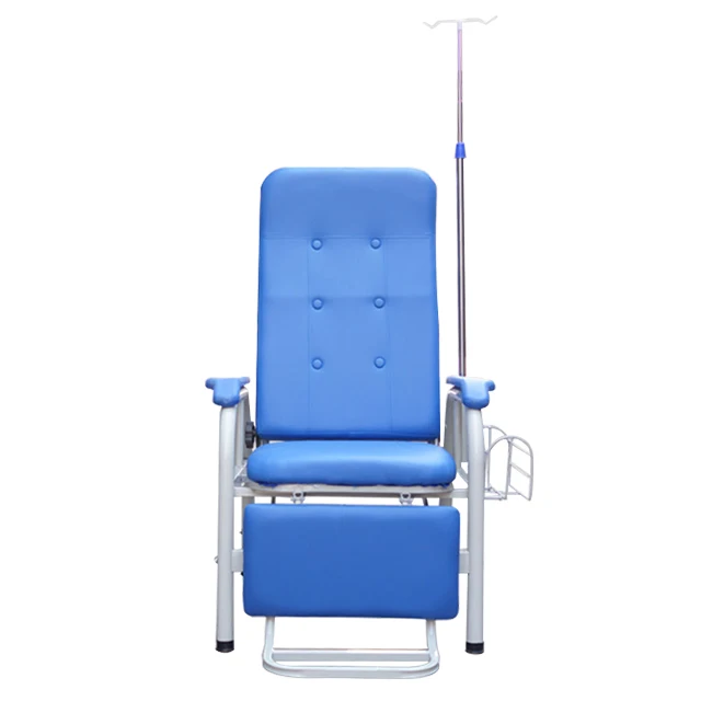 
2018 Factory Hospital Medical Patient Transfusion Chair With IV Pole For Sale 