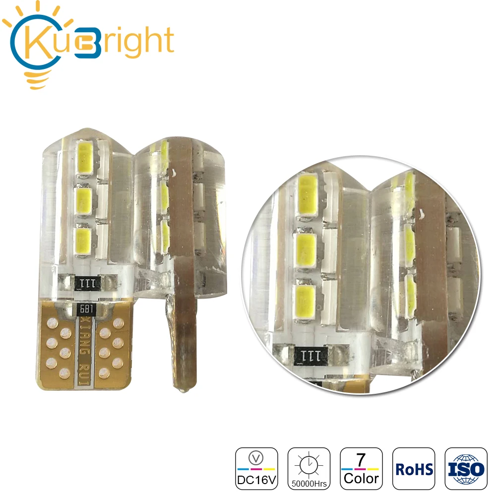 Seven different colors red 4000K T10 LED 4500K