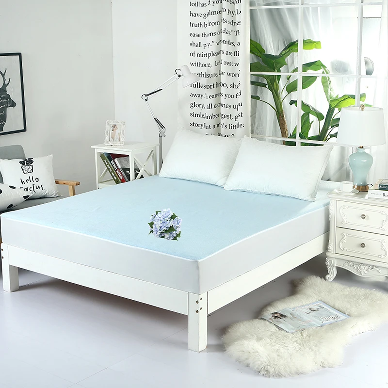 Махровый водонепроницаемый тканевый защитный чехол для матраса и постельного белья