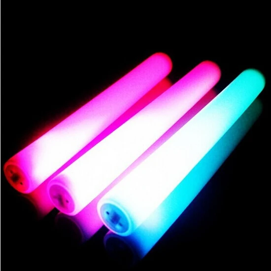 China Factory Wholesale OEM logo Glow LED foam stick For Party Supplies