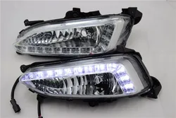 12V daytime running lamp For Hyundai IX45 Santa Fe one hole  2013 - 2015  car accessories led light bar light