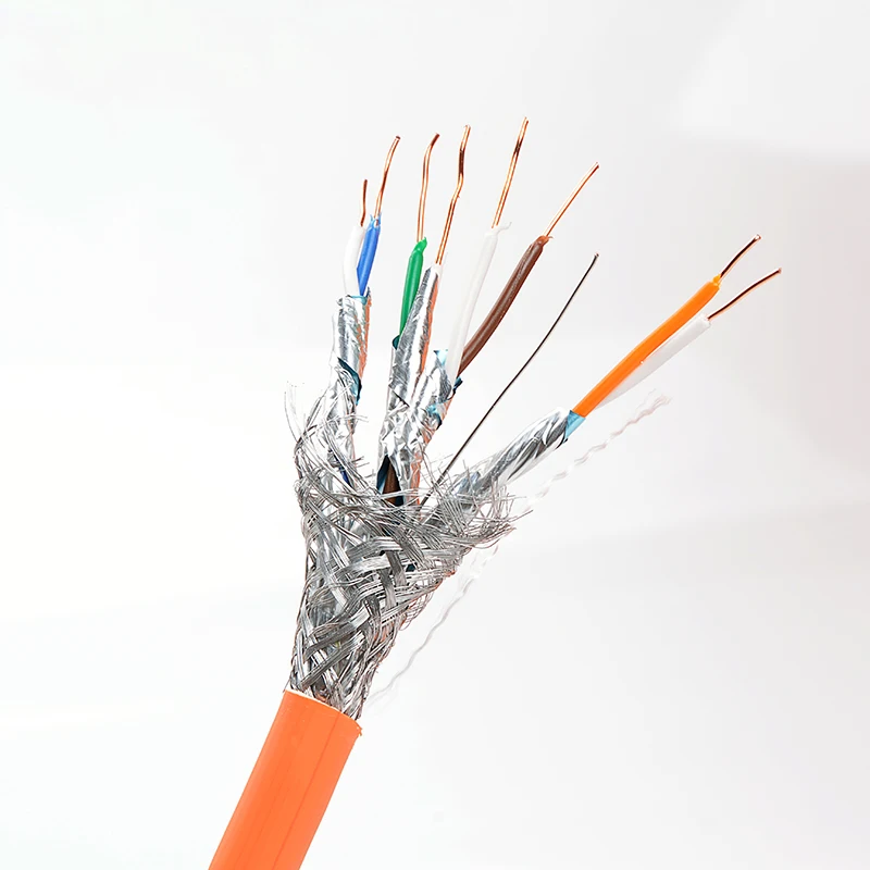 High Speed 305m 4 twisted 24awg cat 7 Ethernet network cable SFTP Shielded wire