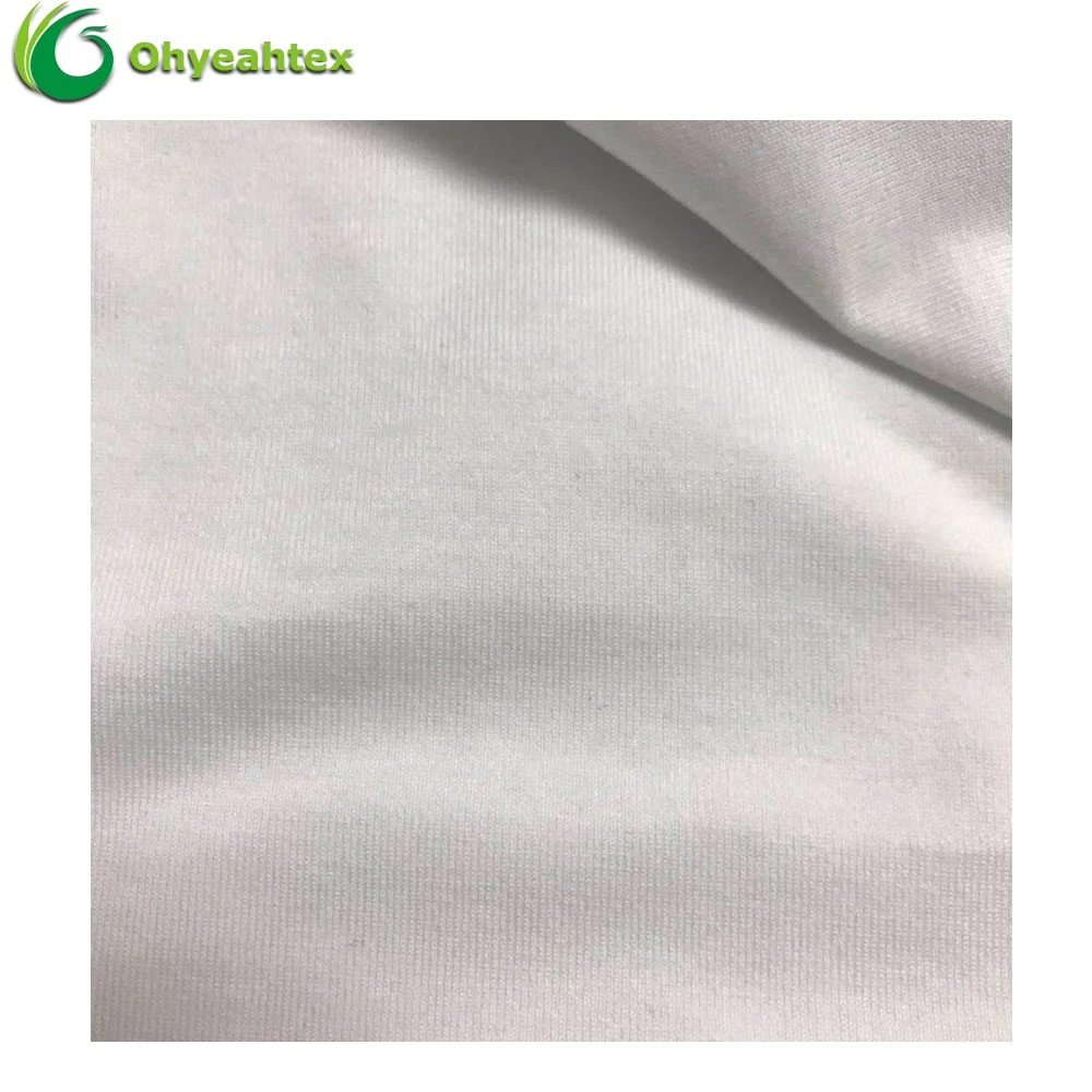 Oeko-tex 100 Knitting 95% Pima Cotton 5% Spandex Cotton Pima Fabric For T-shirt