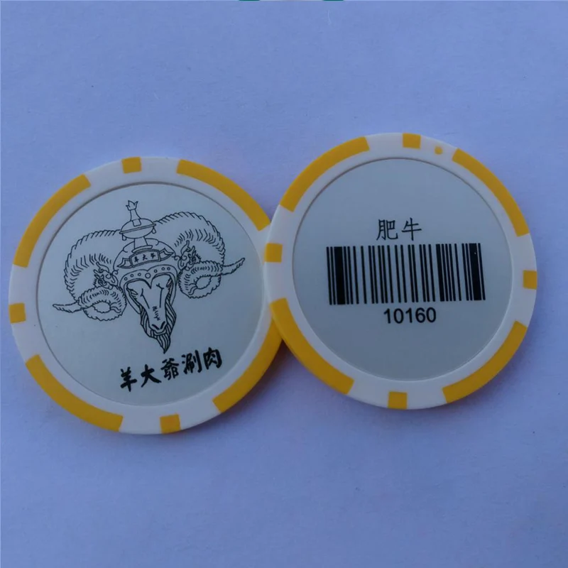 11.5G Two-tone REFERACTION sticker poker chips,Custom souvenir poker chips,Custom poker chips