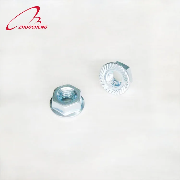 Carbon steel DIN6923 hex flange nut