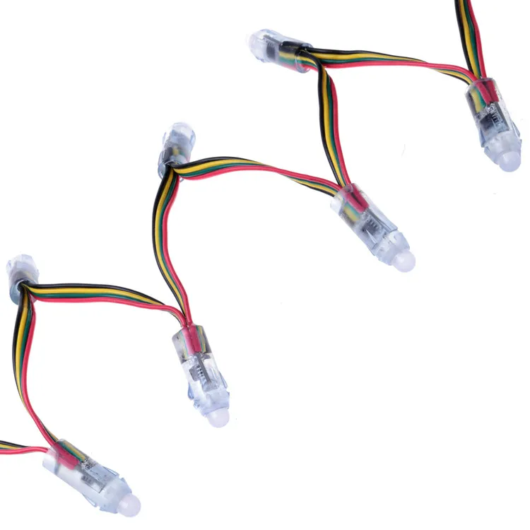 Водонепроницаемое Наружное Декоративное освещение WS2818 ws2811 12 мм rgb Пиксельная светодиодная гирлянда