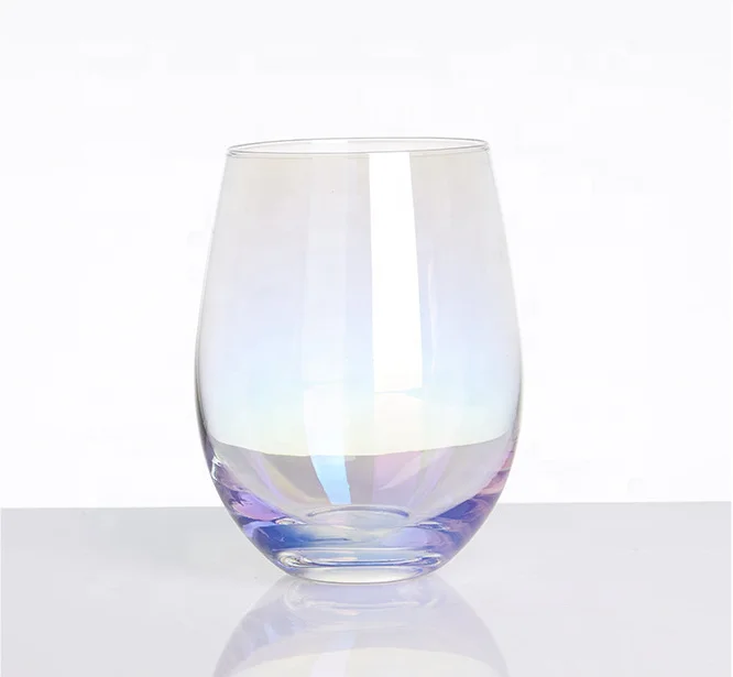 
Rainbow Water Glass Monogram Stemless Glass Wholesale 