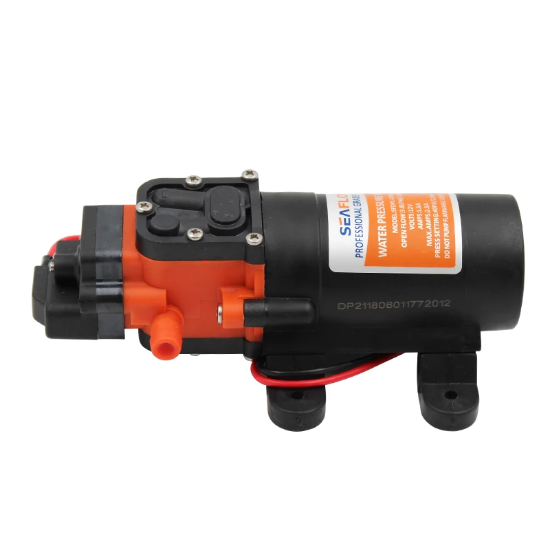 
21 Series DC Diaphragm Pump Marine RV Bathroom 12V/24V 2.0-4.3LPM 17-80PSI 