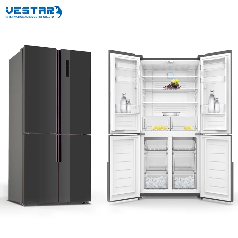 Vestar double doors 2000l refrigerator with freezersided refrigerator for kitchen appliances