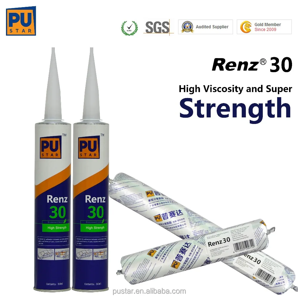 High Performance PU Sealant for Auto Windshield and Side Glass Sealing of Cars & Buses(Renz30)