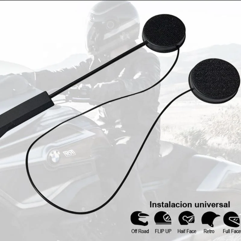 Новая Bluetooth защита от помех для мотоциклетного шлема наушники Hands Free casco para motocicleta может соединяться с мобильным