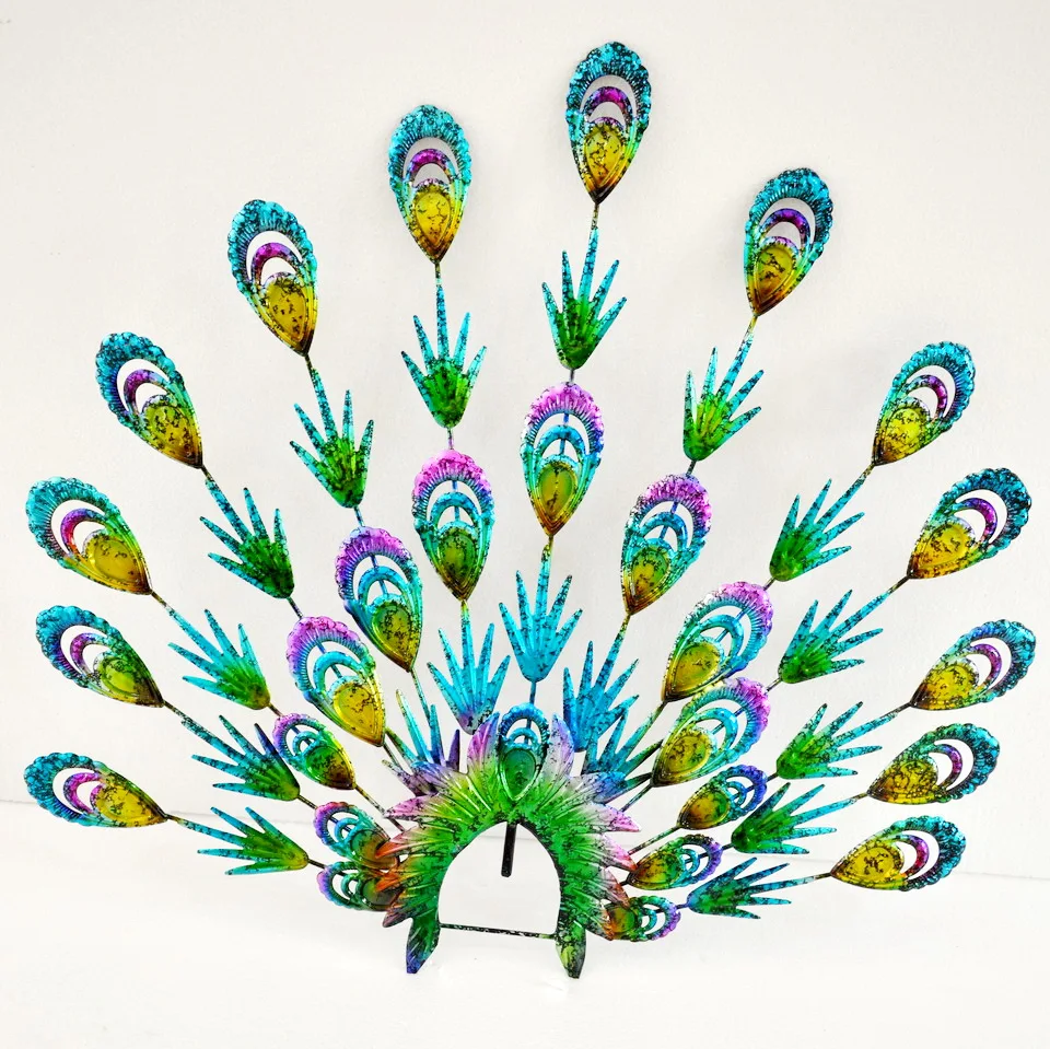 real size decorative Metal Art Peacock