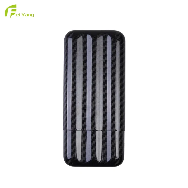 100%  real Carbon fiber 3 tube cigar case
