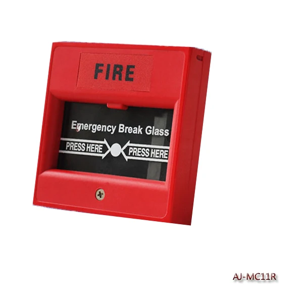 Пожарной сигнализации разбития стекла датчик настенное крепление извещатель тела AJ-MC11R