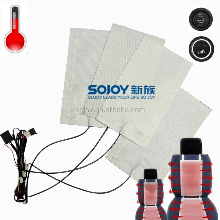 Универсальные наборы нагревателей для сидений из углеродного волокна-2 сиденья-Sojoy