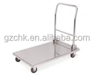 Folding stainless steel platform trolley /kitchen loading trolley