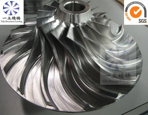 Лезвие колесо используется для газовых турбин и струйных двигателей