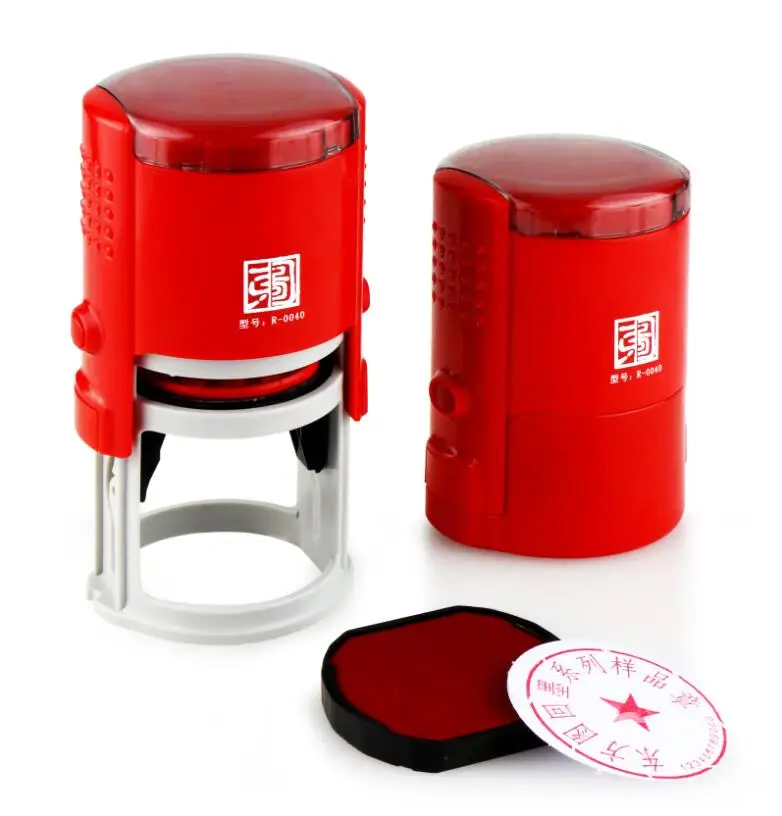 company logo printed personalised stamp self inking