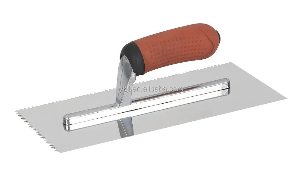 Plastic Rubber handle plastering trowel building hand tools