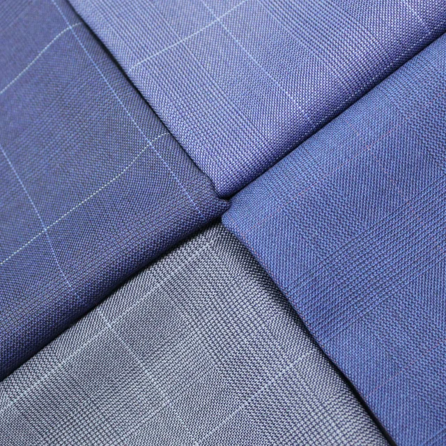 classical prince of wales fabrics for high quality regular ready stock merino worsted 100 Wool suits