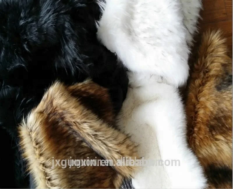 
high quality long Plush faux fur trim fabric 